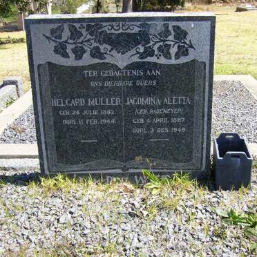 WATT Helgard Muller, van der 1882-1944 &amp; Jacomina Aletta RADEMEYER 1887-1949