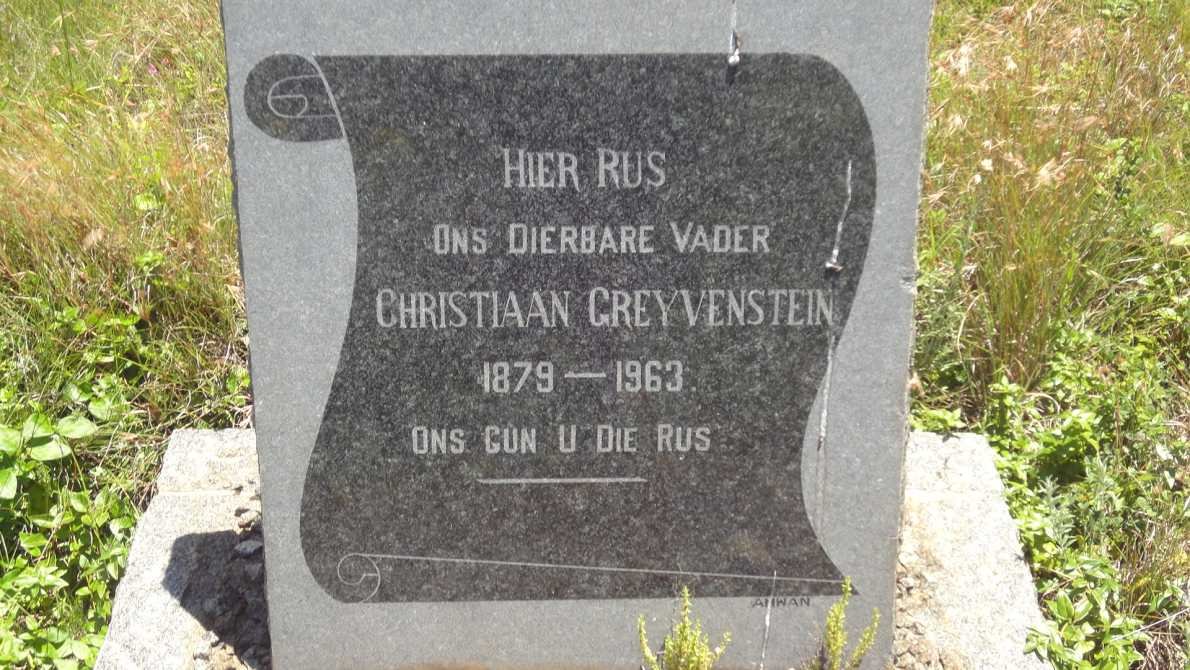 GREYVENSTEIN Christiaan 1879-1963