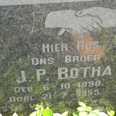 BOTHA J.P. 1890-1955