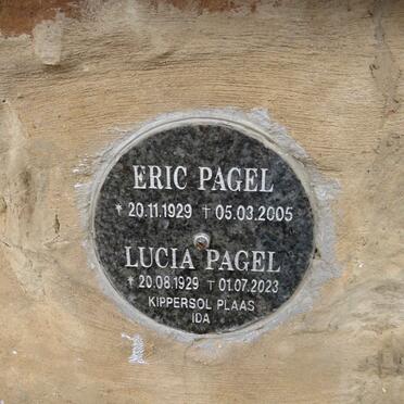 PAGEL Eric 1929-2005 & Lucia 1929-2023