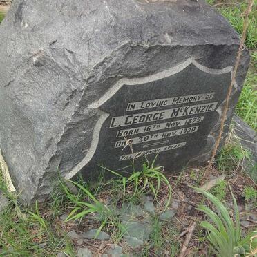 McKENZIE L. George 1879-1920