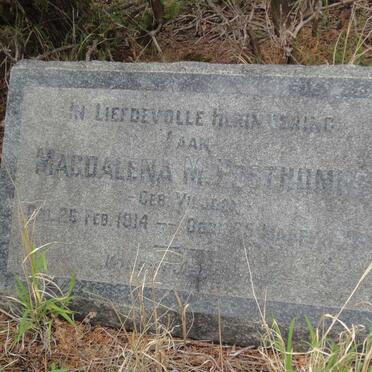 POSTHUMUS Magdalena M. nee VILJOEN 1914-1937