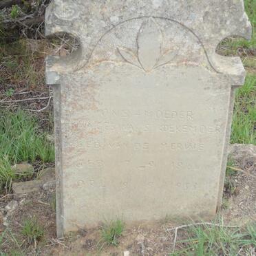 KOEKEMOER Anna Gesina S. nee VAN DE MERWE 1864-1953