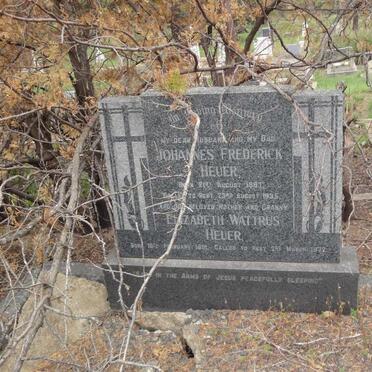 HEUER Johannes Frederick 1887-1935 &amp; Elizabeth Wattrus 1891-1972