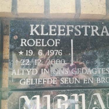 KLEEFSTRA Roelof 1976-2000