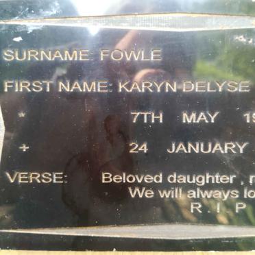 FOWLE Karyn Delyse 1957-2010