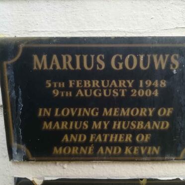 GOUWS Marius 1948-2004