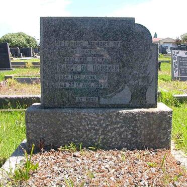 DONCKER  Nancy, de  1887-1957