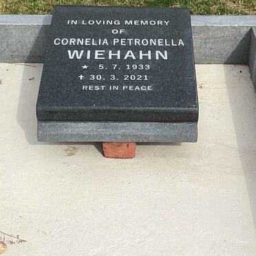 WIEHAHN Cornelia Petronella 1933-2021