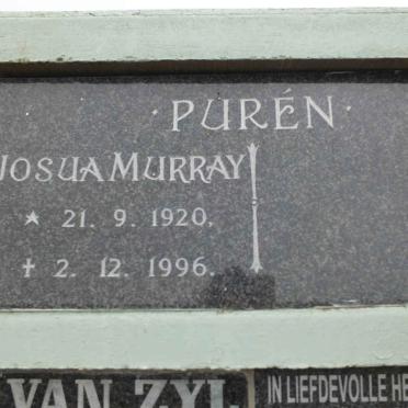 PUREN Josua Murray 1920-1996