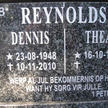 REYNOLDS Dennis 1948-2010 &amp; Theo 1952-
