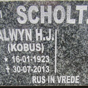 SCHOLTZ Alwyn H.J. 1923-2013