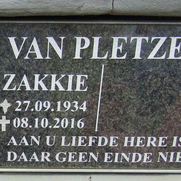 PLETZEN Zakkie, van 1934-2016