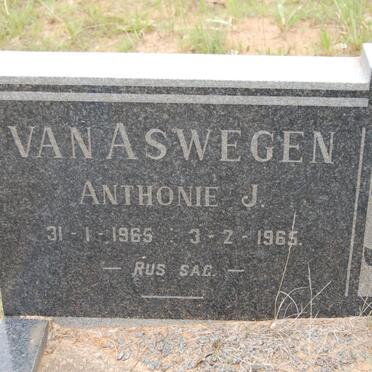 ASWEGEN Anthonie J., van 1965-1965