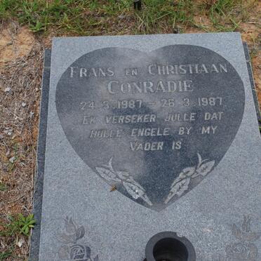 CONRADIE Frans 1987-1987 :: CONRADIE Christiaan 1987-1987