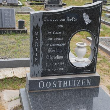 OOSTHUIZEN Martha Christina 1911-1987