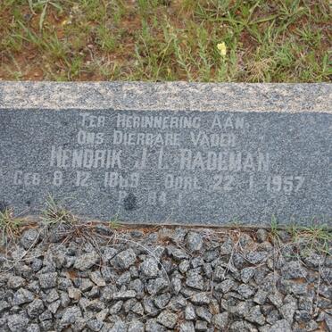 RADEMAN Hendrik J.l. 1889-1957