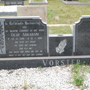 VORSTER Olof Abraham 1940-1986