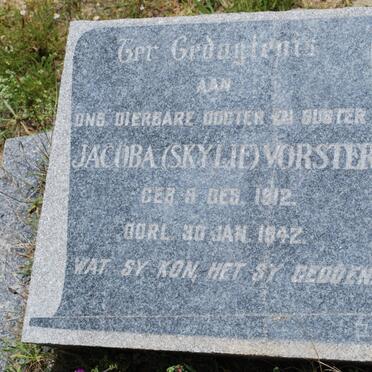 VORSTER Jacoba 1912-1942