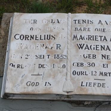 WAGENAAR Cornelius J. 1852-1940 &amp; Margieta M.J. NEL 1862-1902