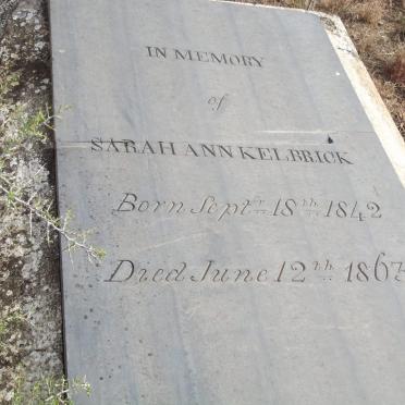 KELBRICK Sarah Ann 1842-1863