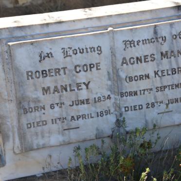 MANLEY Robert Cope 1834-1891 &amp; Agnes KELBRICK 1837-1920