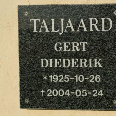 TALJAARD Gert Diederik 1925-2004