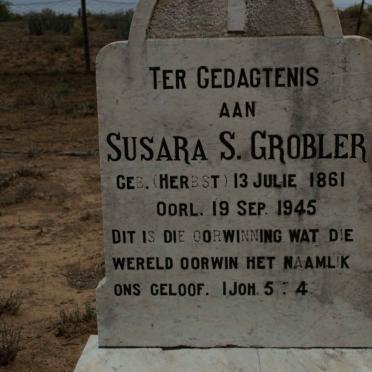 GROBLER Susara S. nee HERBST 1861-1945