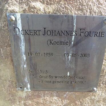 FOURIE Ockert Johannes 1959-2003