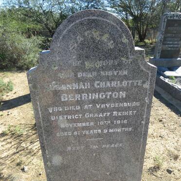 BERRINGTON Susannah Charlotte -1916