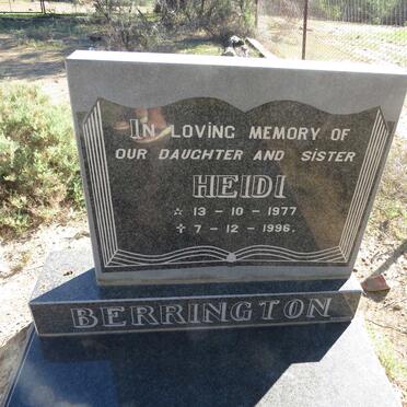 BERRINGTON Heidi 1977-1996 