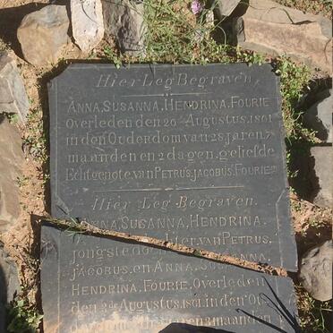 FOURIE Anna Susanna Hendrina nee FOURIE 1833-1861 :: FOURIE Anna Susanna Hendrina 1859-1961 