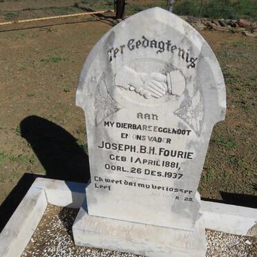 FOURIE Joseph B.H. 1881-1937