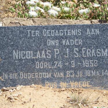 ERASMUS Nicolaas P.J.S. -1958