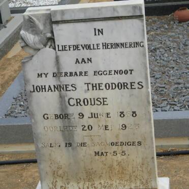 CROUSE Johannes Theodores 1868-1933