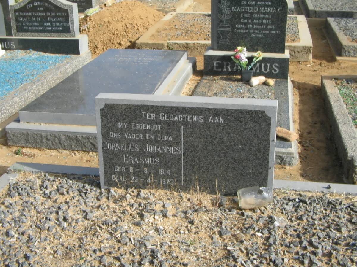 ERASMUS Cornelius Johannes 1914-1973