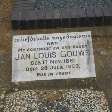 GOUWS Jan Louis 1881-1959