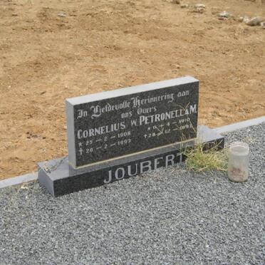 JOUBERT Cornelius W. 1908-1993 &amp; Petronella M. 1910-1997