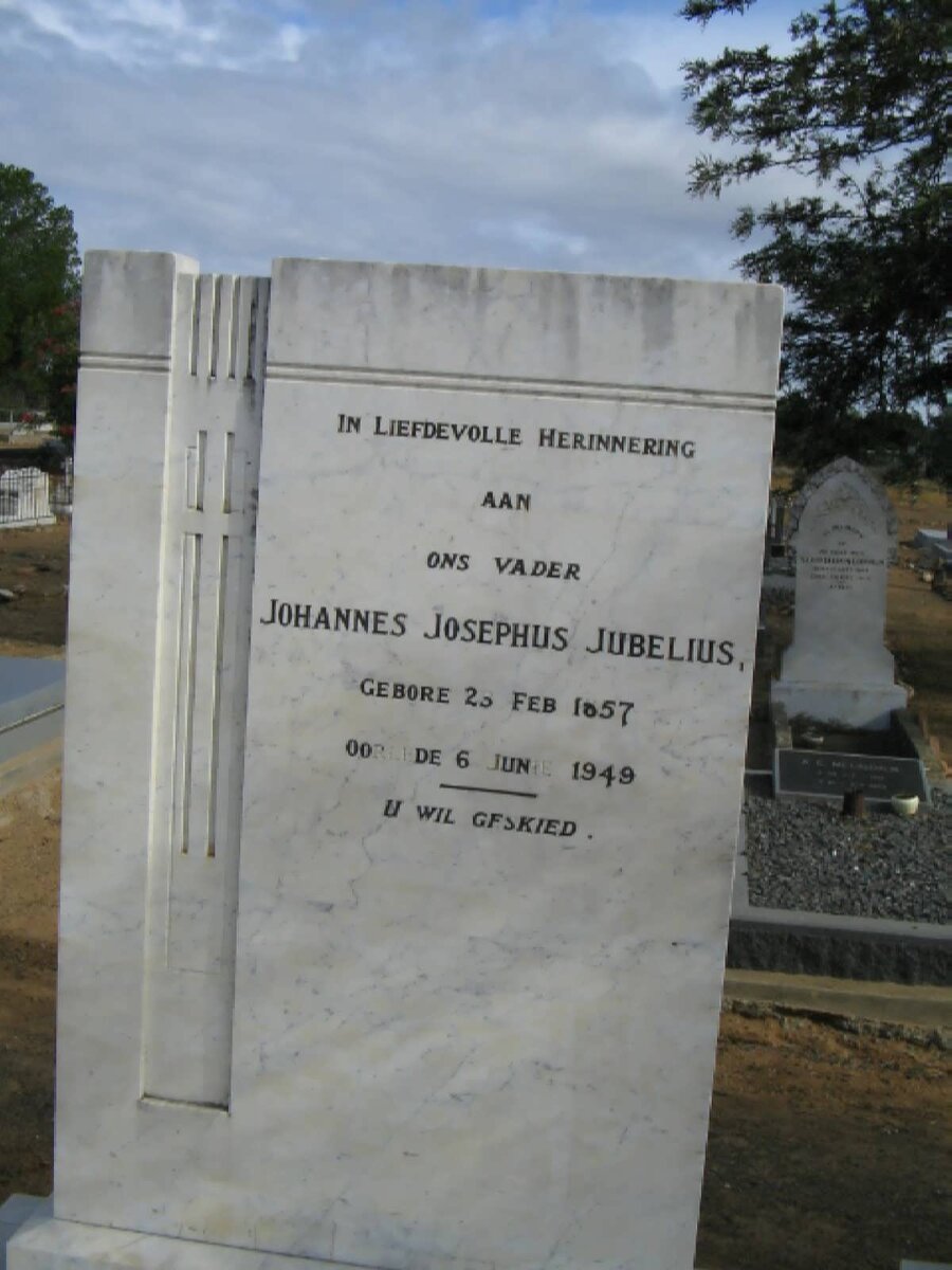 JUBELIUS Johannes Josephus 1857-1949
