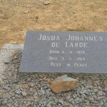 LANGE Josua Johannes, de 1909-1964