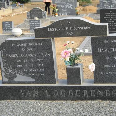 LOGGERENBERG Daniel Johannes Jurgen, van 1907-1974 &amp; Magrieta Angenieta 1911-1990