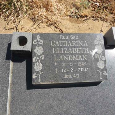 LANDMAN Theodorus Lambertus 1918-1991 :: LANDMAN Jessamine 1923-2007 :: LANDMAN Theo 1968-1998 :: LANDMAN Catharina Elizabeth 1944-2007