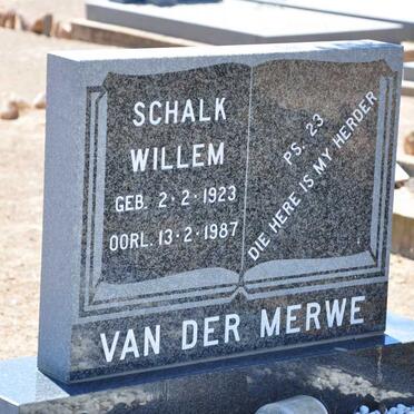 MERWE Schalk Willem, van der 1923-1987