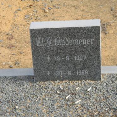 RADEMEYER W.F. 1907-1989