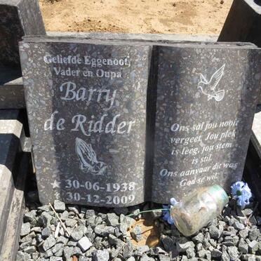 RIDDER Barry, de 1938-2009