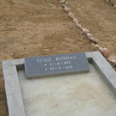 RUDMAN Tessie 1922-2001