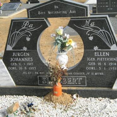 SLABBERT Jurgen Johannes 1915-1985 &amp; Ellen PIETERSEN 1914-1998