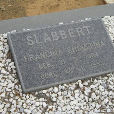 SLABBERT Francina Christina 1904-1953