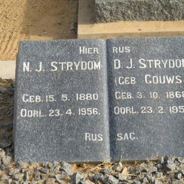 STRYDOM N.J. 1880-1956 &amp; D.J. GOUWS 1868-1956