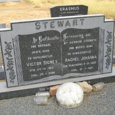 STEWART Victor Sidney 1919-2000 &amp; Rachel Johanna KINGHORN 1992-1997